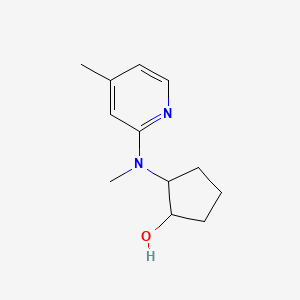 2-[Methyl(4-methylpyridin-2-yl)amino]cyclopentan-1-ol