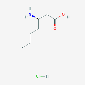 (3S)-3-Aminoheptanoic acid;hydrochloride