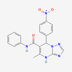 5-methyl-7-(4-nitrophenyl)-N-phenyl-4,7-dihydro[1,2,4]triazolo[1,5-a]pyrimidine-6-carboxamide