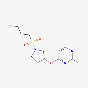 4-{[1-(Butane-1-sulfonyl)pyrrolidin-3-yl]oxy}-2-methylpyrimidine