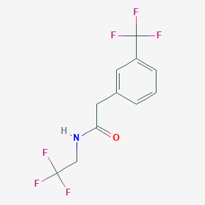 N-(2,2,2-Trifluoroethyl)-2-[3-(trifluoromethyl)phenyl]acetamide