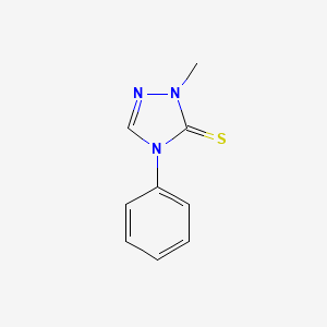 molecular formula C9H9N3S B2629327 2-Methyl-4-phenyl-1,2,4-triazole-3-thione CAS No. 2360-40-9