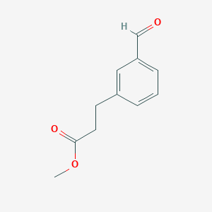 molecular formula C11H12O3 B2629349 Methyl 3-(3-formylphenyl)propanoate CAS No. 62876-44-2