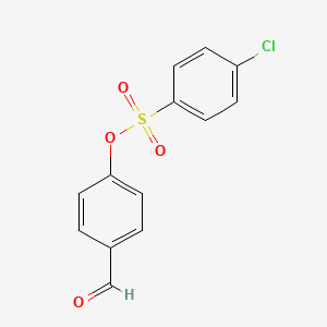 molecular formula C13H9ClO4S B2629370 4-Formylphenyl 4-chlorobenzenesulfonate CAS No. 432010-14-5
