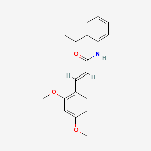 (2E)-3-(2,4-dimethoxyphenyl)-N-(2-ethylphenyl)prop-2-enamide
