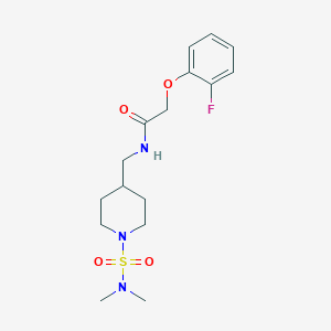 N-[[1-(Dimethylsulfamoyl)piperidin-4-yl]methyl]-2-(2-fluorophenoxy)acetamide