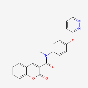 N-methyl-N-(4-((6-methylpyridazin-3-yl)oxy)phenyl)-2-oxo-2H-chromene-3-carboxamide