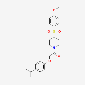 2-(4-Isopropylphenoxy)-1-(4-((4-methoxyphenyl)sulfonyl)piperidin-1-yl)ethanone