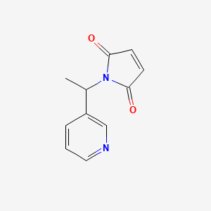 molecular formula C11H10N2O2 B2629399 1-[1-(pyridin-3-yl)ethyl]-2,5-dihydro-1H-pyrrole-2,5-dione CAS No. 1156253-73-4