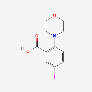 molecular formula C11H12INO3 B2629417 5-Iodo-2-(morpholin-4-yl)benzoic acid CAS No. 1506652-97-6