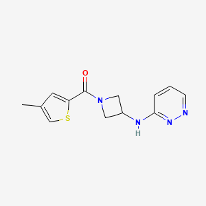 N-[1-(4-methylthiophene-2-carbonyl)azetidin-3-yl]pyridazin-3-amine