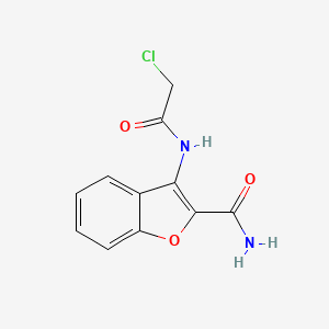 3-[(Chloroacetyl)amino]-1-benzofuran-2-carboxamide