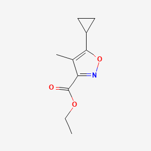 Ethyl 5-cyclopropyl-4-methyl-1,2-oxazole-3-carboxylate