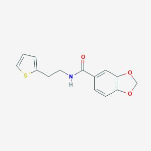 molecular formula C14H13NO3S B262948 N-[2-(2-thienyl)ethyl]-1,3-benzodioxole-5-carboxamide 