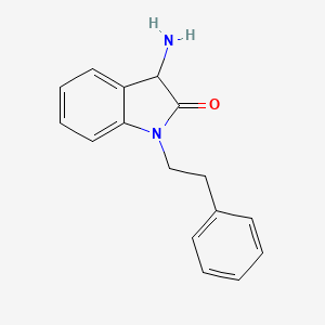 molecular formula C16H16N2O B2629482 3-Amino-1-phenethylindolin-2-one CAS No. 1101851-68-6
