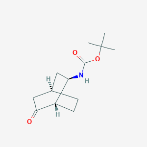 molecular formula C13H21NO3 B2629488 Tert-butyl N-[(1S,2R,4R)-6-oxo-2-bicyclo[2.2.2]octanyl]carbamate CAS No. 2445750-15-0