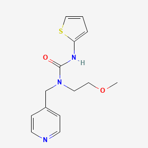 molecular formula C14H17N3O2S B2629524 1-(2-Methoxyethyl)-1-(pyridin-4-ylmethyl)-3-(thiophen-2-yl)urea CAS No. 1286720-61-3