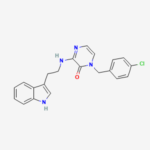 1-(4-chlorobenzyl)-3-{[2-(1H-indol-3-yl)ethyl]amino}pyrazin-2(1H)-one