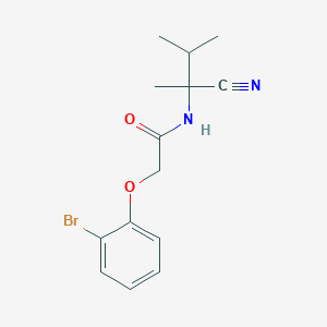 molecular formula C14H17BrN2O2 B2629527 2-(2-bromophenoxy)-N-(1-cyano-1,2-dimethylpropyl)acetamide CAS No. 1096247-11-8