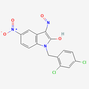 1-(2,4-dichlorobenzyl)-5-nitro-1H-indole-2,3-dione 3-oxime
