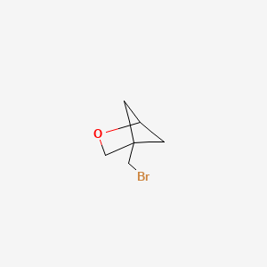 molecular formula C6H9BrO B2629549 4-(Bromomethyl)-2-oxabicyclo[2.1.1]hexane CAS No. 2305254-69-5