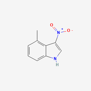 molecular formula C9H8N2O2 B2629566 4-Methyl-3-nitro-1H-indole CAS No. 2056237-22-8