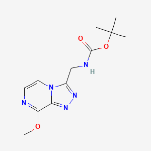 Tert-butyl ((8-methoxy-[1,2,4]triazolo[4,3-a]pyrazin-3-yl)methyl)carbamate
