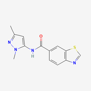 N-(1,3-dimethyl-1H-pyrazol-5-yl)benzo[d]thiazole-6-carboxamide