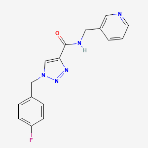 1-(4-fluorobenzyl)-N-(pyridin-3-ylmethyl)-1H-1,2,3-triazole-4-carboxamide