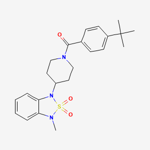 (4-(tert-butyl)phenyl)(4-(3-methyl-2,2-dioxidobenzo[c][1,2,5]thiadiazol-1(3H)-yl)piperidin-1-yl)methanone