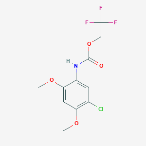 2,2,2-trifluoroethyl N-(5-chloro-2,4-dimethoxyphenyl)carbamate