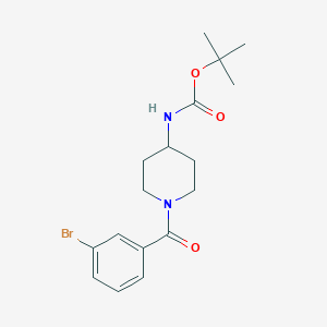 tert-Butyl 1-(3-bromobenzoyl)piperidin-4-ylcarbamate