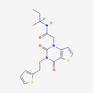 N-(butan-2-yl)-2-{2,4-dioxo-3-[2-(thiophen-2-yl)ethyl]-3,4-dihydrothieno[3,2-d]pyrimidin-1(2H)-yl}acetamide
