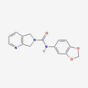 N-(benzo[d][1,3]dioxol-5-yl)-5H-pyrrolo[3,4-b]pyridine-6(7H)-carboxamide