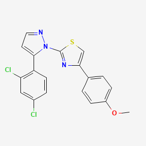 2-[5-(2,4-dichlorophenyl)-1H-pyrazol-1-yl]-4-(4-methoxyphenyl)-1,3-thiazole