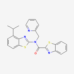 N-(4-isopropylbenzo[d]thiazol-2-yl)-N-(pyridin-2-ylmethyl)benzo[d]thiazole-2-carboxamide