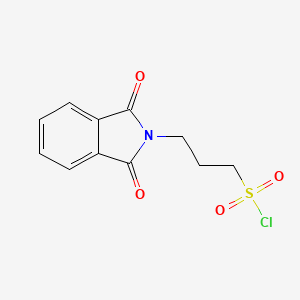 molecular formula C11H10ClNO4S B2629609 3-(1,3-dioxo-1,3-dihydro-2H-isoindol-2-yl)propane-1-sulfonyl chloride CAS No. 62605-69-0