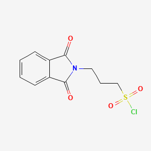 molecular formula C11H10ClNO4S B2629609 3-(1,3-Dioxo-1,3-dihydro-2H-isoindol-2-yl)-1-propanesulfonyl chloride CAS No. 62605-69-0
