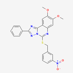 8,9-Dimethoxy-5-((3-nitrobenzyl)thio)-2-phenyl-[1,2,4]triazolo[1,5-c]quinazoline