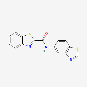 molecular formula C15H9N3OS2 B2629621 N-(1,3-benzothiazol-5-yl)-1,3-benzothiazole-2-carboxamide CAS No. 941877-56-1