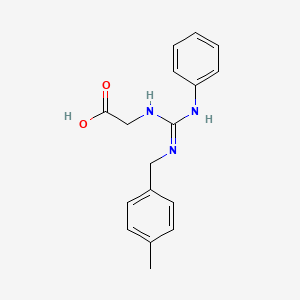 2-{[[(4-Methylbenzyl)amino](phenylimino)methyl]amino}acetic acid