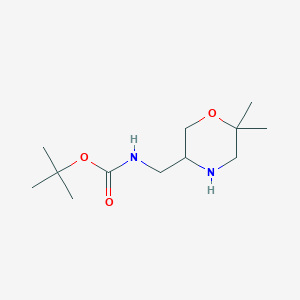 tert-Butyl ((6,6-dimethylmorpholin-3-yl)methyl)carbamate