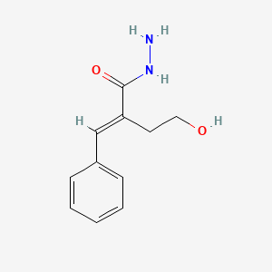 (2E)-2-benzylidene-4-hydroxybutanehydrazide