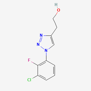 2-[1-(3-chloro-2-fluorophenyl)-1H-1,2,3-triazol-4-yl]ethan-1-ol
