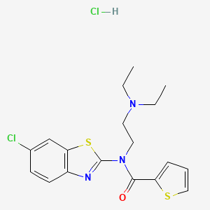 N-(6-chlorobenzo[d]thiazol-2-yl)-N-(2-(diethylamino)ethyl)thiophene-2-carboxamide hydrochloride