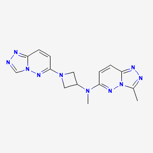 N-methyl-N-{3-methyl-[1,2,4]triazolo[4,3-b]pyridazin-6-yl}-1-{[1,2,4]triazolo[4,3-b]pyridazin-6-yl}azetidin-3-amine