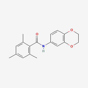 N-(2,3-dihydro-1,4-benzodioxin-6-yl)-2,4,6-trimethylbenzamide