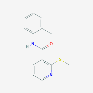 N-(2-methylphenyl)-2-(methylthio)nicotinamide