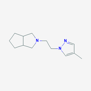 2-[2-(4-Methylpyrazol-1-yl)ethyl]-3,3a,4,5,6,6a-hexahydro-1H-cyclopenta[c]pyrrole