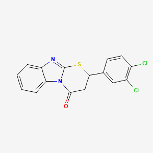 2-(3,4-Dichlorophenyl)-2,3-dihydro-[1,3]thiazino[3,2-a]benzimidazol-4-one